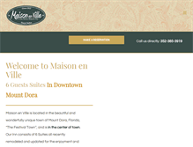 Tablet Screenshot of maisonenvillefl.com